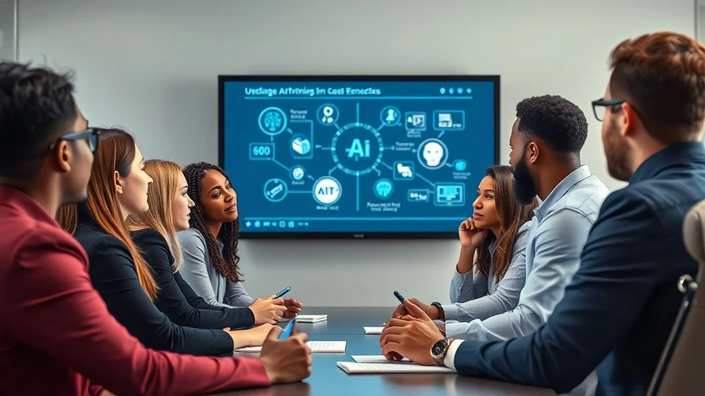 enterprise AI skills gap — business team in AI training workshop