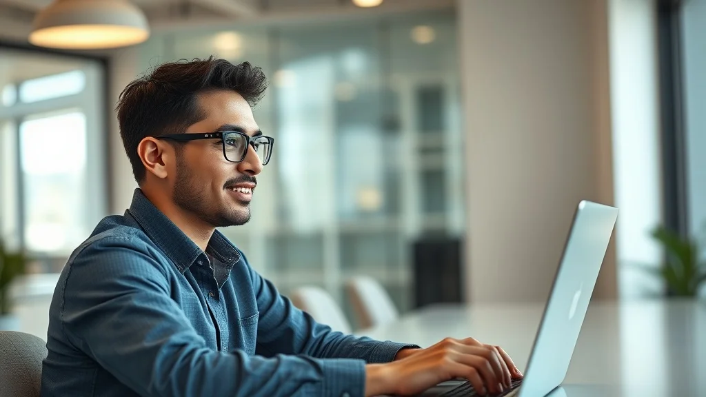 AI upskilling employees — employee engaged in online AI training