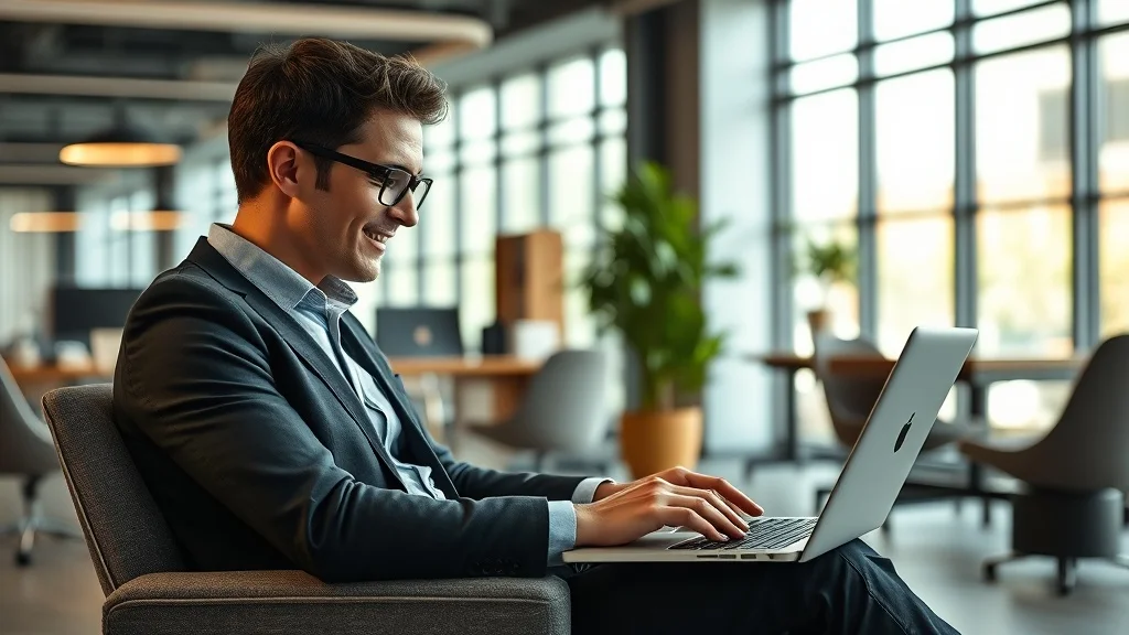 AI tools for non-technical employees — office worker using AI assistant